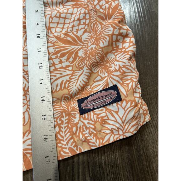 Vineyard Vines Tan and White Swim Trunks - Picture 3 of 6